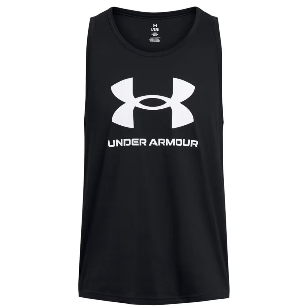 Under Armour Black and White Logo Tank
